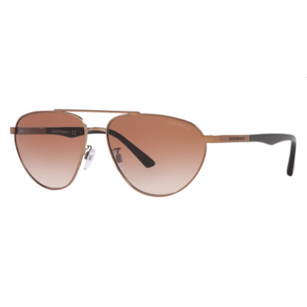 Универсальные солнцезащитные очки из Италии марки EMPORIO ARMANI из коллекции Aviator модель 0EA212530041358 в Новосибирск