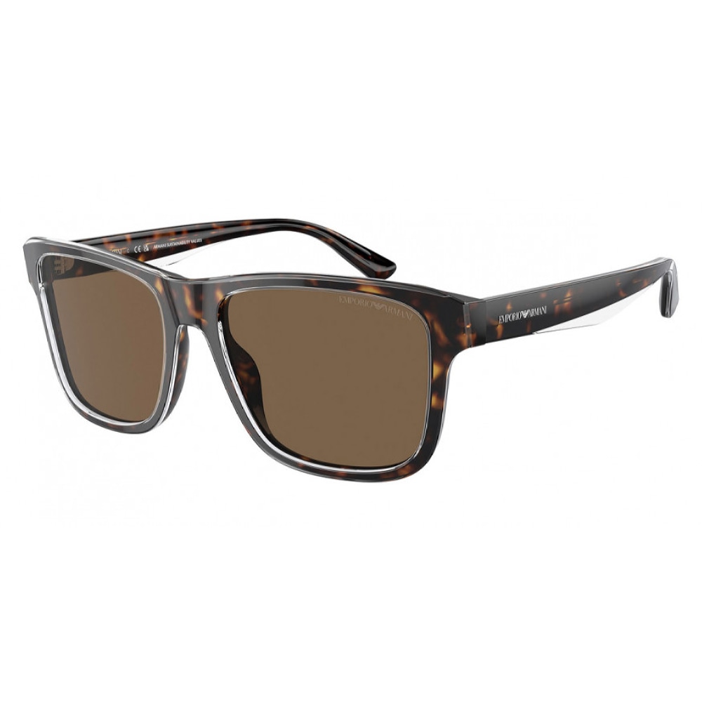 Мужские солнцезащитные очки из Италии марки EMPORIO ARMANI из коллекции Square модель 0EA420860527356 в Новосибирск