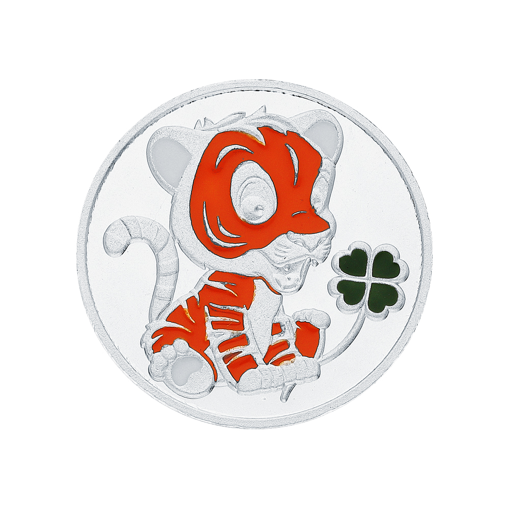 Фото «Серебряная сувенирная монета с символом года "Тигр"»