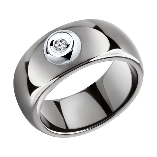 Золотое кольцо с бриллиантами SOKOLOV 6015075 в Новосибирске