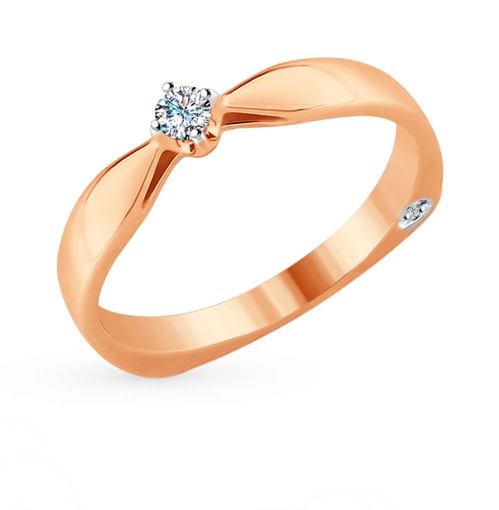 Золотое кольцо с бриллиантами SOKOLOV 1011664 в Самаре