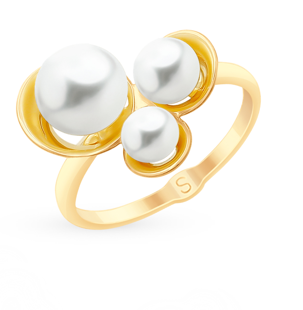 Золотое кольцо с жемчугом в Санкт-Петербурге
