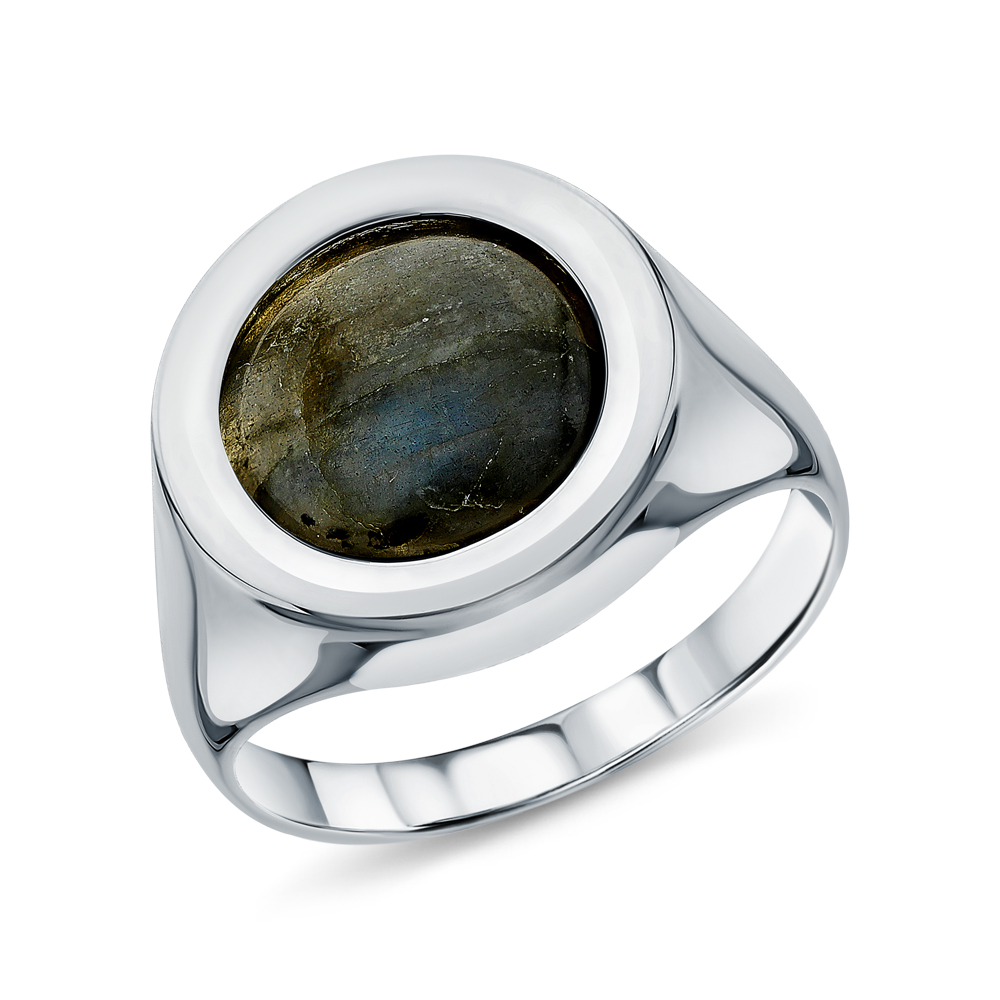 Серебряное кольцо с лабрадоритами в Самаре
