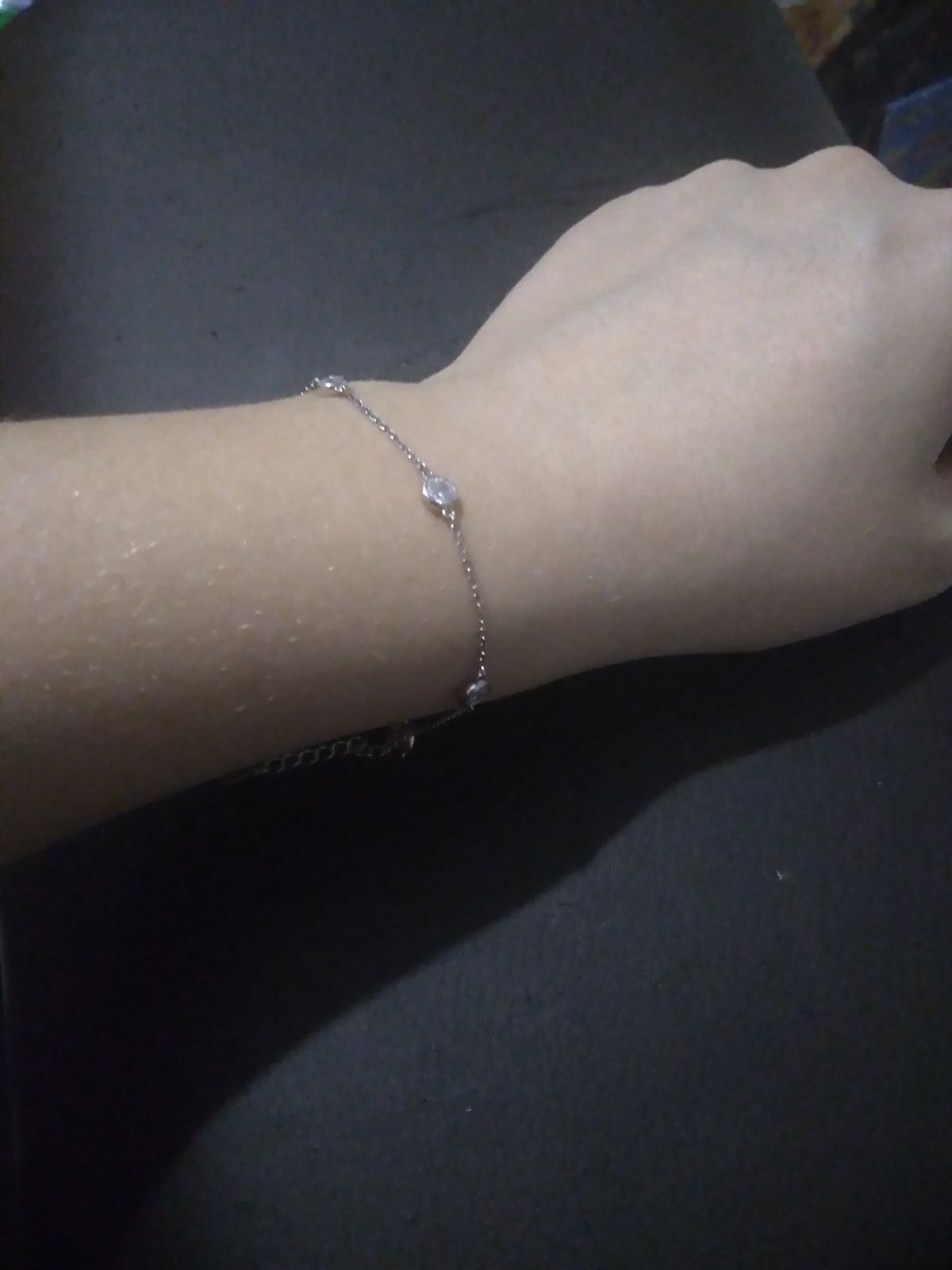 Серебряный браслет с фианитами SUNLIGHT: белое серебро 925 пробы ...