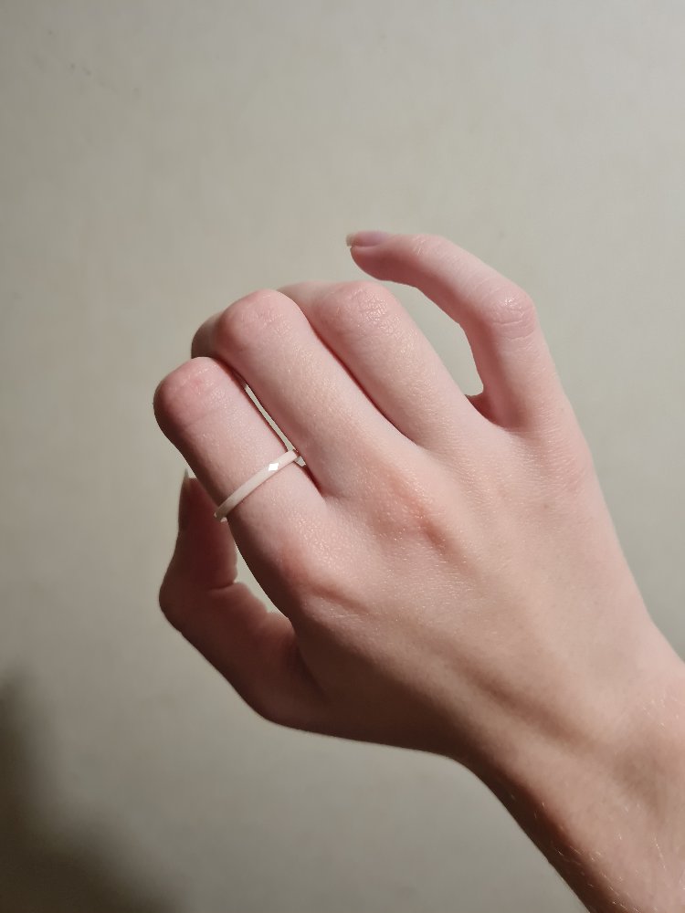 Серебряное кольцо с керамикой SUNLIGHT: белое серебро 925 пробы ...