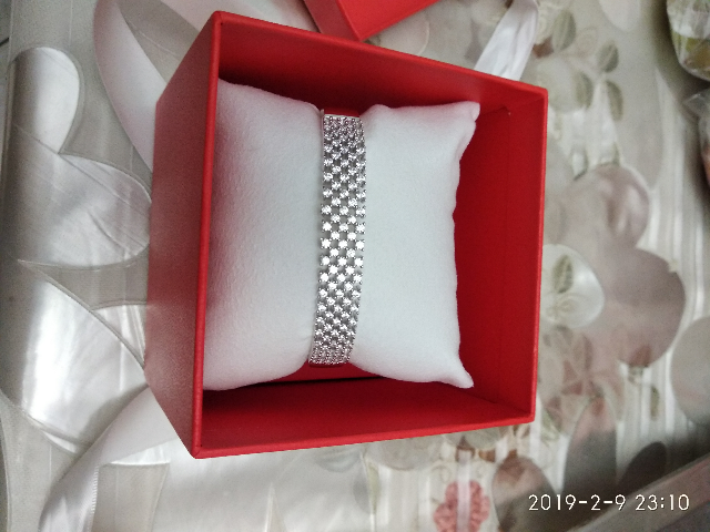 Серебряный браслет с фианитами SUNLIGHT: белое серебро 925 пробы ...