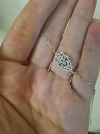 Серебряный браслет с фианитами SUNLIGHT: белое серебро 925 пробы ...