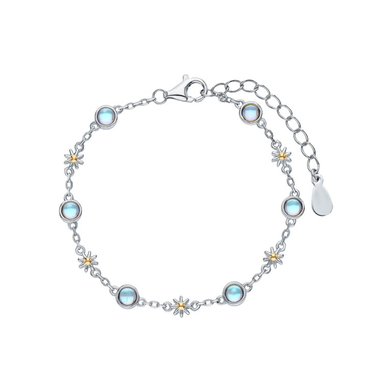 Серебряный браслет с алпанитом S57171-B9P-01